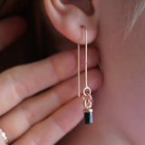 Custom Raw Stone Earrings