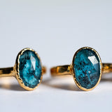 Sea Foam Moss Kyanite Rings
