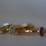 Opal Minimalist Rings