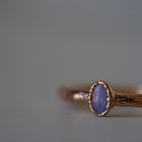 Opal Minimalist Rings