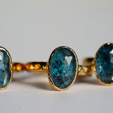 Sea Foam Moss Kyanite Rings