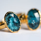 Sea Foam Moss Kyanite Rings