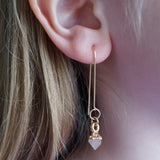 Custom Raw Stone Earrings
