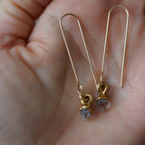 Custom Raw Stone Earrings