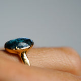 Sea Foam Moss Kyanite Rings