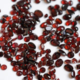 Faceted Garnet Rings
