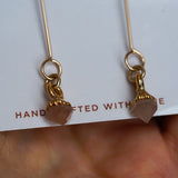 Custom Raw Stone Earrings