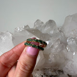 Emerald Chip Minimalist Ring