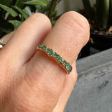 Emerald Chip Minimalist Ring