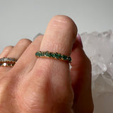 Emerald Chip Minimalist Ring