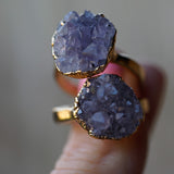 Amethyst Cluster Rings