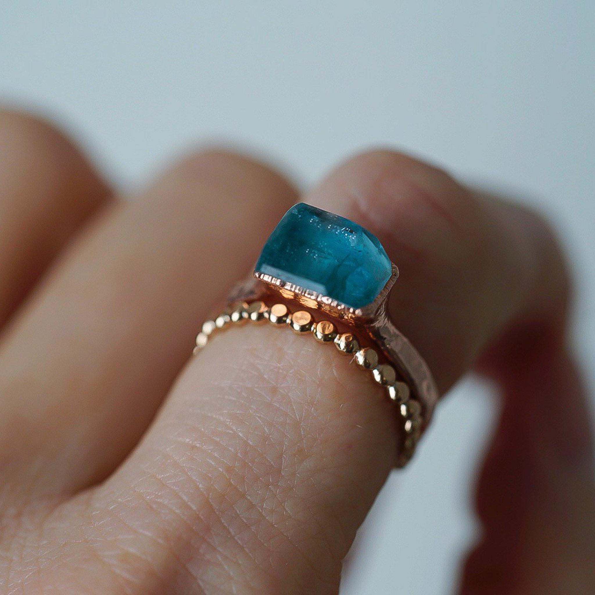 Create Your Own Single Stone Ring – Indigo Row - Main Image