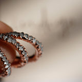 Diamond Quartz Eternity Ring