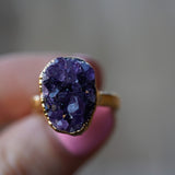 Amethyst Cluster Rings