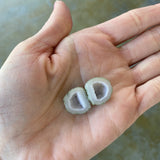 BFF Geode Necklaces (matching set of geode necklaces)