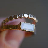 Moonstone Minimalist Ring