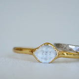 Diamond Quartz Minimalist Ring