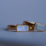 Moonstone Minimalist Ring