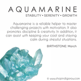 Aquamarine Minimalist Ring