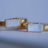 Moonstone Minimalist Ring