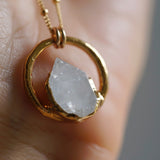 Diamond Quartz Necklace