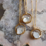 Diamond Quartz Necklace