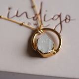 Diamond Quartz Necklace