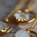 Diamond Quartz Necklace