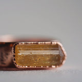 Imperial Topaz Thick Band Ring