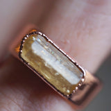 Imperial Topaz Thick Band Ring