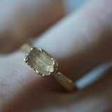 Imperial Topaz Minimalist Ring