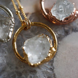 Diamond Quartz Necklace
