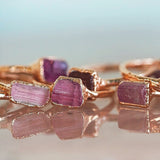 Pink Tourmaline Minimalist Ring