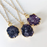 Amethyst Cluster Necklace