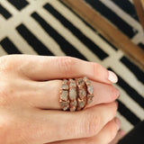Clear Quartz Multi Stone Ring