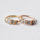 Clear Quartz Multi Stone Ring
