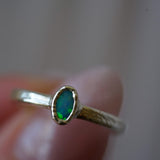 Opal Minimalist Rings