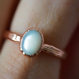 Mother Of Pearl Minimalist Ring