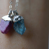 Custom Birthstone Charm Necklace