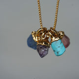 Custom Birthstone Charm Necklace