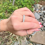 Diamond Quartz Eternity Ring