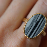 Zebra Jasper Ring