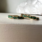 Emerald Chip Minimalist Ring