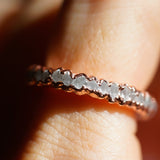 Diamond Quartz Eternity Ring