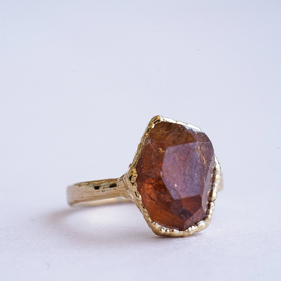 Rough cut hot sale gemstone rings