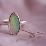 Faceted Opal Ring