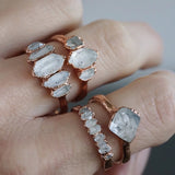 Diamond Quartz Lovebird Collection Ring