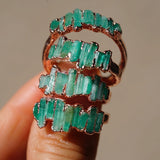 Emerald Stepping Stones Ring