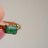 Emerald Minimalist Ring