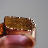 Imperial Topaz Thick Band Ring